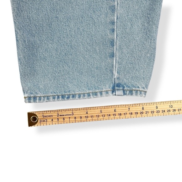 Abercrombie & Fitch Jeans Womens 29 (ACTUAL 31x27) Blue Barrel Relaxed Leg Ankle - Picture 15 of 15